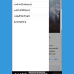 wordpress en app menu